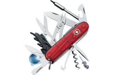 Image of Victorinox CyberTool Lite Translucent Swiss Army Knife Ruby 53969