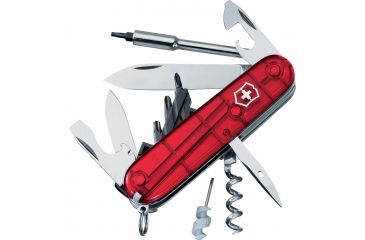 Image of Victorinox CyberTool 29 Translucent Swiss Army Knife Ruby 54919