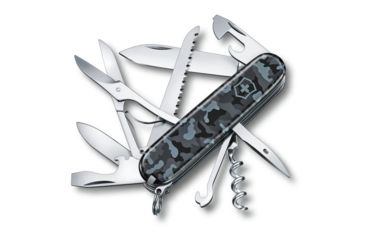 Image of Victorinox Huntsman Medium Pocket Knife for Hunting, Navy Camo, 91mm 1.3713.942US2