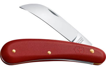 Image of Victorinox Pruning Knife Small Blade Red, 2.88 satin finish stainless curved blade, Red synthetic handle, 1.9201