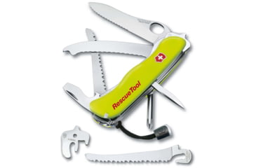 Image of Victorinox Rescue Tool Multi-Tool, Fluorescent Yellow, 111mm, 0.8623.MWN-X4
