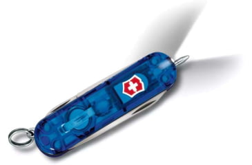 Image of Victorinox Signature Lite Pocket Knives, 2.25in Closed Blade, Stainless Steel, Translucent Sapphire Handle, 0.6226.T2-033-X1