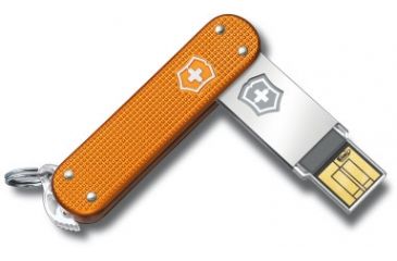 Image of Victorinox Slim 2.0 - 16GB, Orange Alox 4.6171.28G16US2