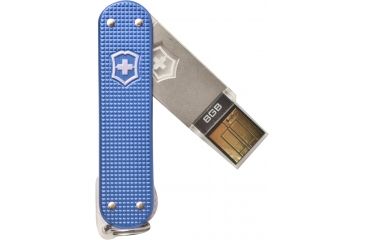Image of Victorinox SLIM Flight USB Flash Drive - 8 GB, Blue Alox 4617122G8