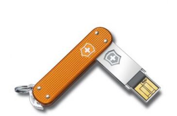 Image of Victorinox SLIM Flight USB Flash Drive - 8 GB, Orange Alox 4617128G8