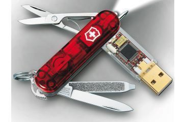 Image of Storage Victorinox USB Flash Drive - Victorinox SwissFlash 1GB Swiss Army Flash Drive Ruby