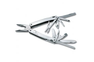Image of Victorinox SwissTool Spirit X Multi-Tool with Leather Pouch, Stainless, 105mm, 53224