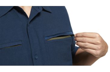 Image of Viktos Shemagh Short Sleeve Button-up Shirt - Mens, Cadet Blue, Small, 1805302