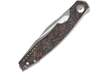Image of Viper Belone Linerlock Folding Knife, 3.25in, Satin Bohler M390 Stainless Blade, Red Dark Matter Carbon Fiber Titanium Handle, Boxed, V5970TIFCR