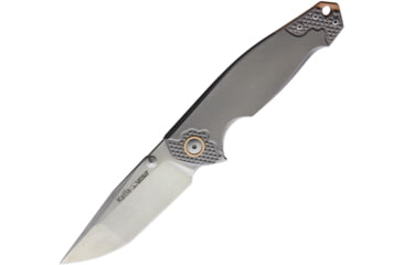 Image of Viper Katla Linerlock Folding Knife, Gray textured titanium handle, V5982TI3D