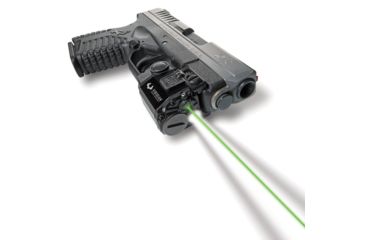 Image of Viridian Universal Sub-Compact ECR Green Laser w/ Tactical Light, Black, Ambidextrous, C5L