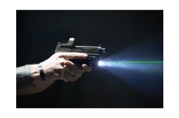 Image of Viridian Weapon Technologies C5L Custom 580 Lumen LED Green Laser Tactical Light w/ INSTANT-ON &amp; SafeCharge Power Bank, Lithium Ion, Black, 930-0058