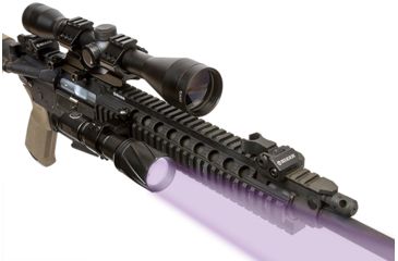 Image of Viridian Weapon Technologies V210 Long Range LED Illuminating Flashlight w/ Manual Zoom and Universal Mount battery, Charger and Remote Switch, IR Beam, 980-0019