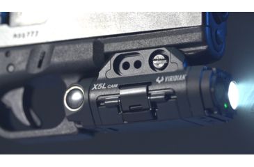 Image of Viridian Weapon Technologies X5L Gen 3 Universal Green Laser/500 Lumen Tactical Light w/1080p HD Weapon Camera, Black, 990-0019