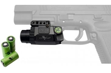 Image of Viridian Zombie Edition Universal Fullsize Green Laser Sight w/ Tactical Light X5L-Z &amp; Viridian CR123 3V Lithium Tactical Energy Battery VIR-CR123-3
