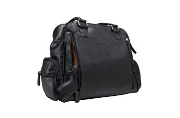 Image of Vism Concealed Carry Braided Shoulder Bag, Black, BWB001