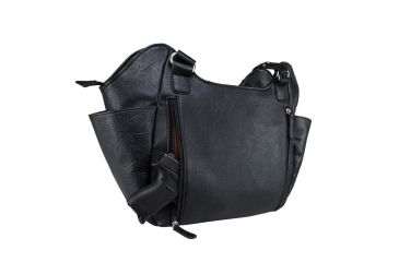 Image of Vism Concealed Carry Quilted Hobo Bag, Black, Large, BWM001