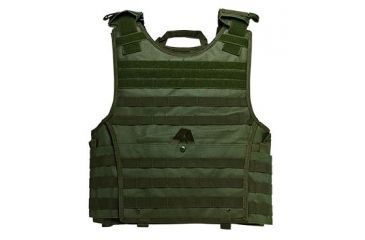 Image of Vism Expert Heavy Duty Plate Carrier Vest - 2XL+, Green, Large CVPCVXL2963G