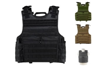 Image of Vism Expert Plate Carrier Vest, Black, Green, Tan, Urban Gray