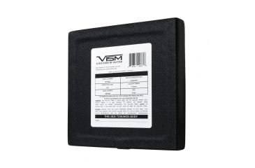Image of Vism Hard Side Ballistic Plate, Black, 6 in x 6 in, Black BPSD66