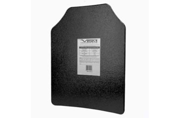Image of VISM LVL IIIA UHMWPE Hard Ballistic Plate, 11X14, Curved Shooters Cut, Black, BUDC1114