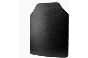 Image of VISM LVL IIIA UHMWPE Hard Ballistic Plate, 11X14, Curved Shooters Cut, Black, BUDC1114