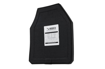 Image of VISM Multi-Curve III+ Hard Ballistic Plate, Shooters Cut, PE, Black, BPCMC1012
