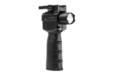 Image of VISM Quick Release Vertical Grip with LED Light/Laser, Gen II, Black VAQVGFLGV2