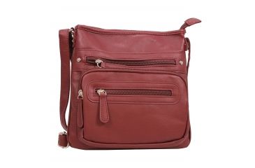 Image of Vism Small Messenger Crossbody, Red, BWV003