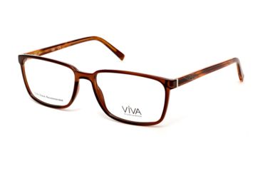 Image of Viva VV4036 Prescription Eyeglasses - Shiny Dark Brown Frame, Shiny Dark Brown Lenses, 61 mm Lens Diameter VV403661048