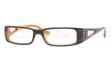 Image of Vogue Eyeglass Frames VO2537B 1539-5015 - Top Brown-white-orange 
