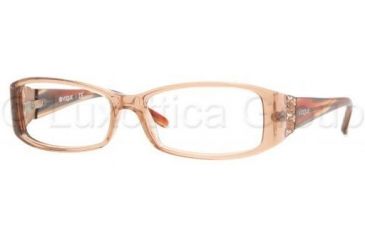 Image of Vogue Eyeglasses VO2595B with No-Line Progressive Rx Prescription Lenses W971-5015 - Brown Transparent 