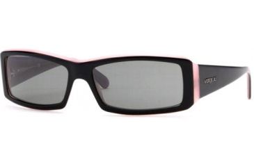 Image of Vogue Sunglasses VO2419S - Black Top On Pink Frame w/ Gray Lens