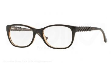 Image of Vogue VO2911 Single Vision Prescription Eyeglasses 2259-51 - Top Brown/Glitter Brown Frame