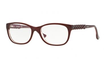 Image of Vogue VO2911 Single Vision Prescription Eyeglasses 2262-51 - Top Bordeaux/Glitter Pink Frame