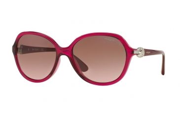 Image of Vogue VO2916SB Single Vision Prescription Sunglasses VO2916SB-213214-58 - Lens Diameter 58 mm, Frame Color Cherry