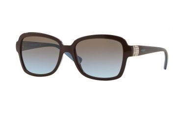 Image of Vogue VO2942SB Progressive Prescription Sunglasses VO2942SB-201148-55 - Lens Diameter 55 mm, Frame Color Light Brown/Opal Azure