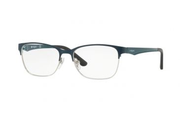 Image of Vogue VO3940 Eyeglass Frames 5068-52 - Dark Green/silver Frame