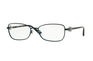 Image of Vogue VO3945B Progressive Prescription Eyeglasses 958S-53 - Matte Dark Green Frame
