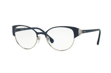 Image of Vogue VO4015B Progressive Prescription Eyeglasses 5009-51 - Blue/Silver Frame