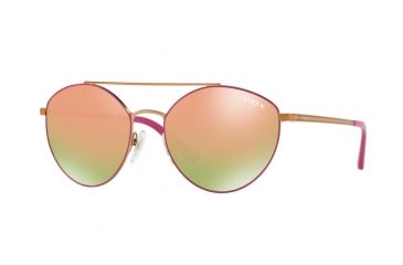 Image of Vogue VO4023S Sunglasses 50534Z-56 - Copper/fuxia Frame, Grey Mirror Rose Gold Lenses