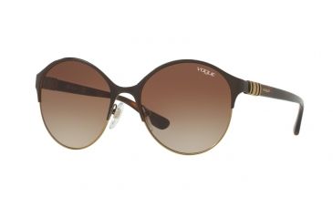 Image of Vogue VO4049S Bifocal Prescription Sunglasses VO4049S-997-13-55 - Lens Diameter 55 mm, Frame Color Brown/Pale Gold
