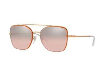 Image of Vogue VO4112S Sunglasses 50757E-56 - Rose Gold Frame, Light Pink Mirror Grad Silver Lenses