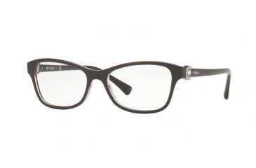 Image of Vogue VO5002B Eyeglass Frames 2485-52 - Dark Violet/violet Transp Frame