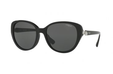 Image of Vogue VO5092BF Sunglasses W44/87-55 - Black Frame, Grey Lenses
