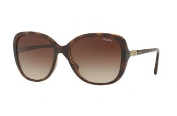 Image of Vogue VO5154SB Single Vision Prescription Sunglasses VO5154SB-W65613-56 - Lens Diameter 56 mm, Frame Color Dark Havana