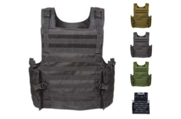 Image of Voodoo Tactical Armor Carrier Vest - Maximum Protection, Black, Coyote, MultiCam, OD Green, Urban Digital