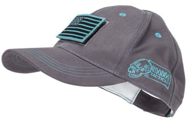 Image of Voodoo Tactical Classic Cap w/ Removable Flag Patch - Womens, Gray/Teal, One Size, 20-9352161000