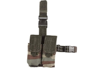 Image of Voodoo Tactical Drop Leg Platform w/Attached M4/M16 Double Mag Pouch, Woodland Camo, 20-9308005000