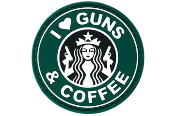Image of Voodoo Tactical I Love Guns &amp; Coffee Patch, Green - 07-0916000000